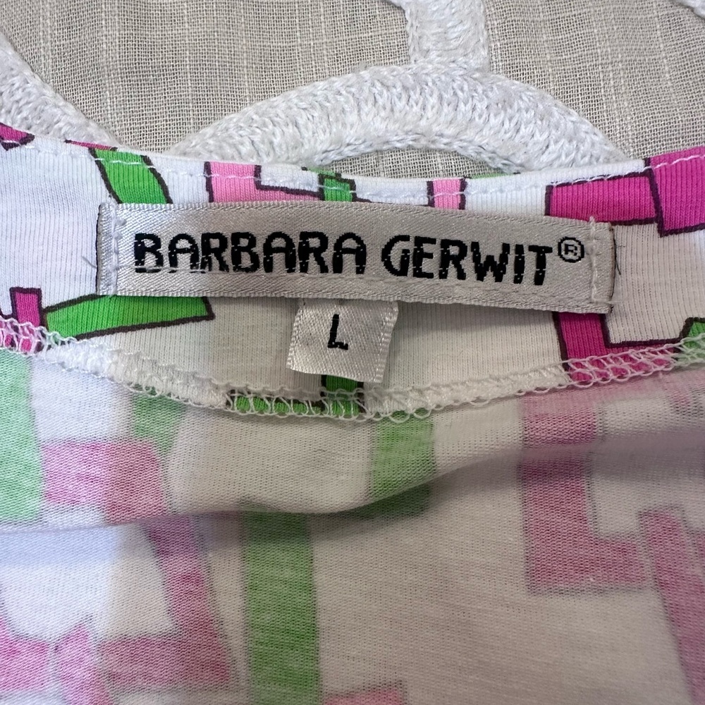 Barbara Gerwit pink and green chain-link knit dress - Picture 3 of 11